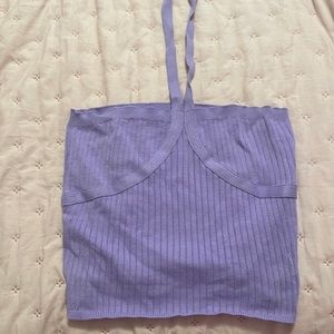 Purple crop top, size small